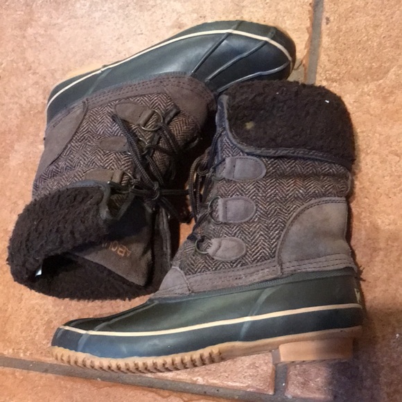 ABOUND BROWN LEATHER WINTER BOOTS SIZE 7M - Picture 12 of 16